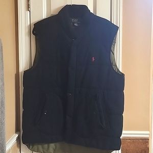 Black polo vest